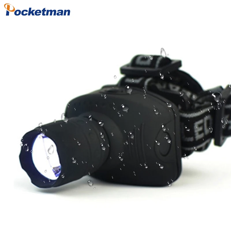 8000LM LED Headlamp Zoomable 3 Modes Headlight Waterproof Head Torch Head Flashlight Camping Head Lamp