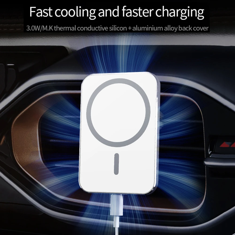 15w magsafe car wireless charger airvent mount magnet adsorbable phone car holder for iphone 12 12 pro max 12 mini fast charging free global shipping