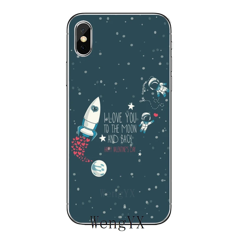 С надписью «I Love You To The Moon And Back(для iPhone 11 pro XR X XS Max 8 7 6s plus SE 5S 5c iPod Touch 5 6 Чехол - Цвет: Moon-And-Back-A-12