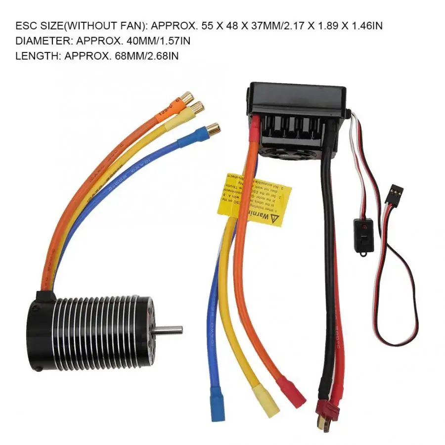 Бесщеточный двигатель 4068 2250KV + 150A ESC металлический комплект 6 5 мм/0 26 дюйма