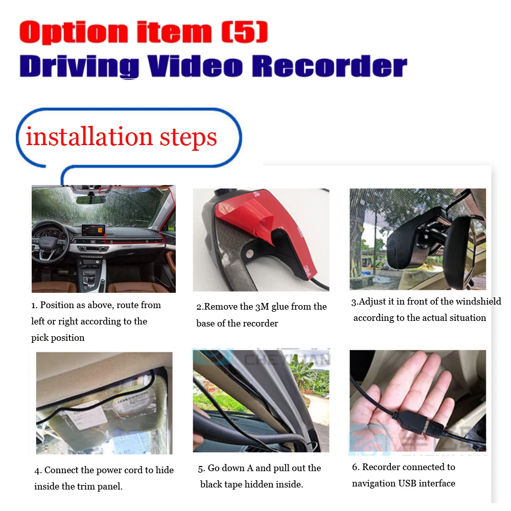 Автомобильный видеорегистратор Liandlee для вождения фронтальная камера USB Wi Fi S Full HD