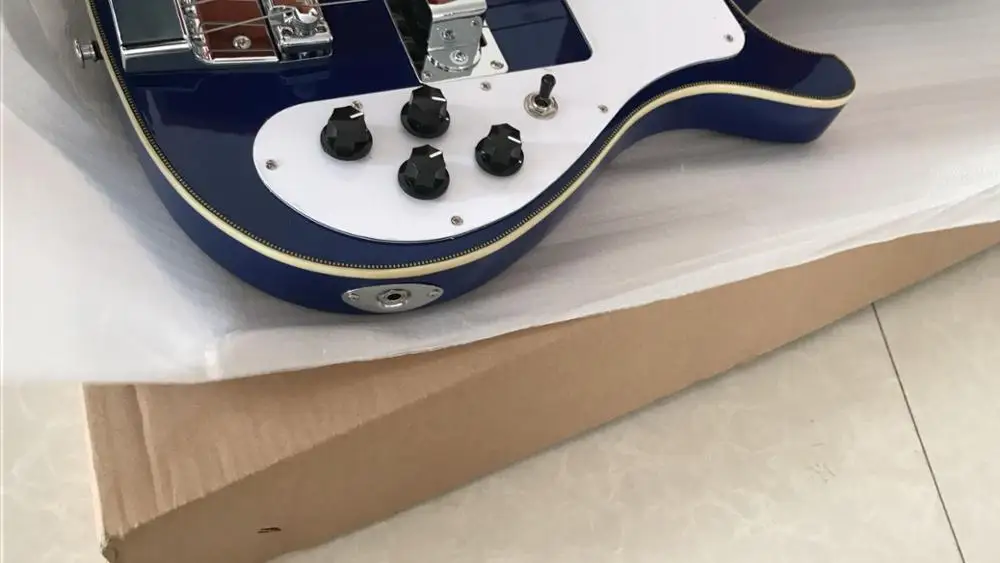 Бесплатная доставка 4003 Электрический слитный бас шея через шею тело с фиксацией