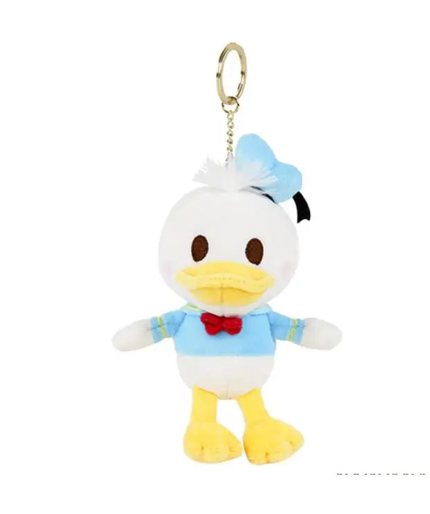 Kawaii аниме Disney плюшевые игрушки Микки Маус Минни брелоки куклы Дональд Дак Дейзи