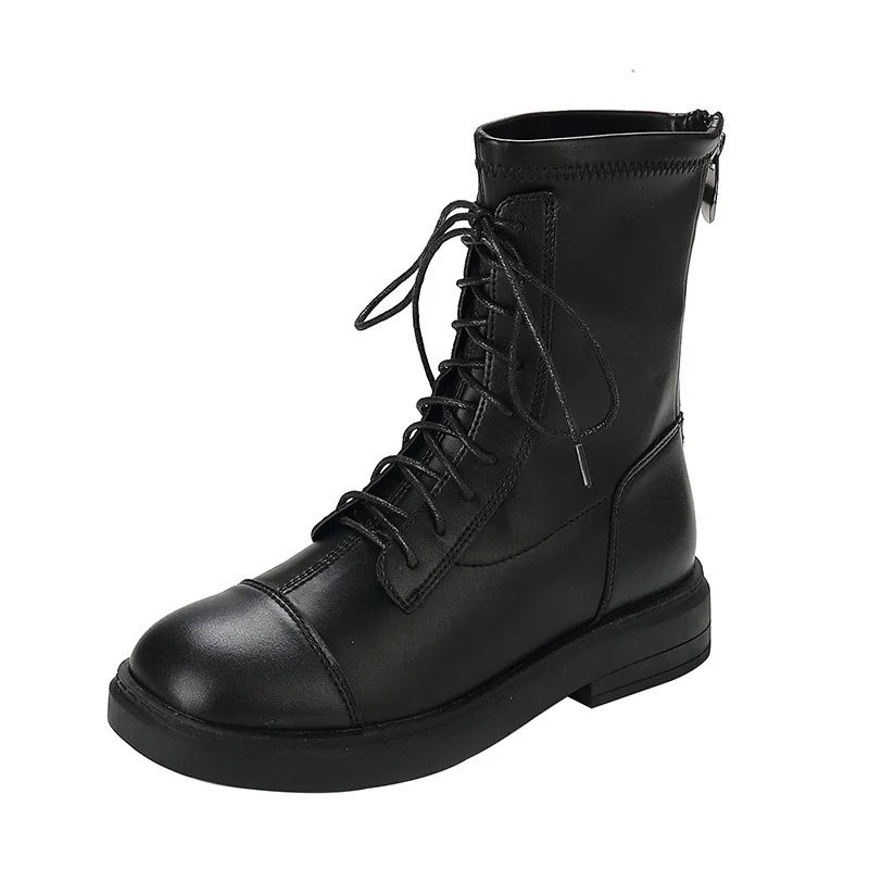 

Short Boots Women's 2020 New Autumn/Winter 100 With Martin Boots Women's Slim Boots British Windy Boots Women's