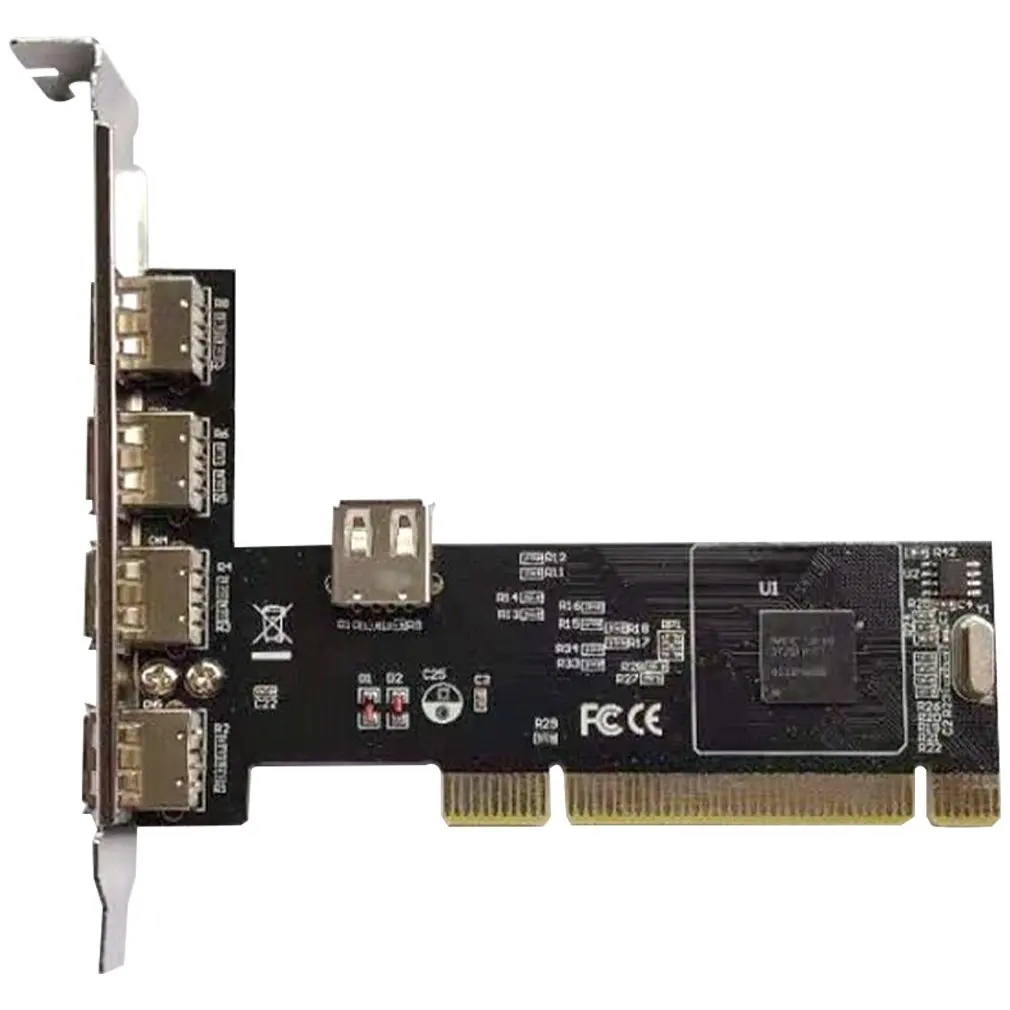 

4 порта PCI-E к USB 2,0 HUB PCI Express, адаптер расширения, конвертер USB2.0, новый бесплатный диск 5