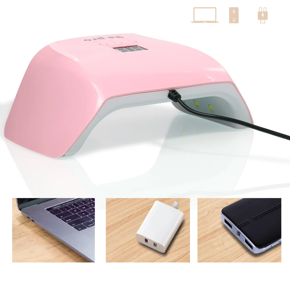 

3-Gear USB Rechargeable Professional Manicure Lamp Tools Drying Lamp Portable Phototherapy Machine Nail Art Tools