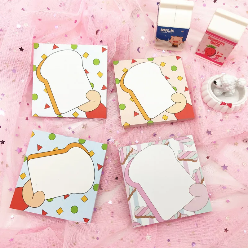 SIXONE 80 листов Ins девушка сердце тост сплоченный оставить сообщение бумага Kawaii