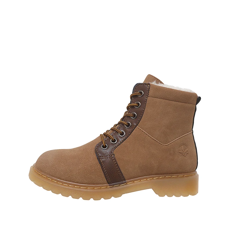 2019 женские ботинки с перекрестной шнуровкой для взрослых зимние модные теплые