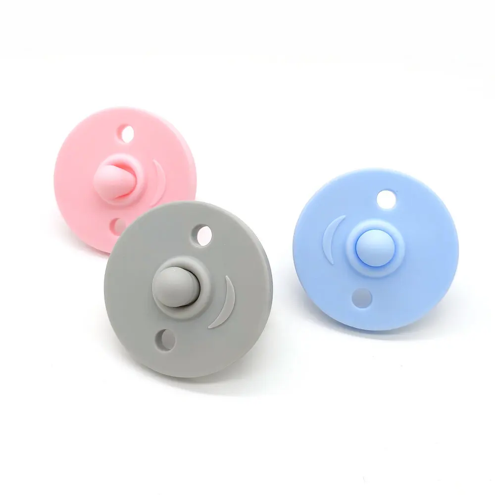 

Silicone Dummy Pacifier Teether BPA Free Food Grade Beads Clips Safe Teething Pacifier Chain Holder For Baby Shower Gift