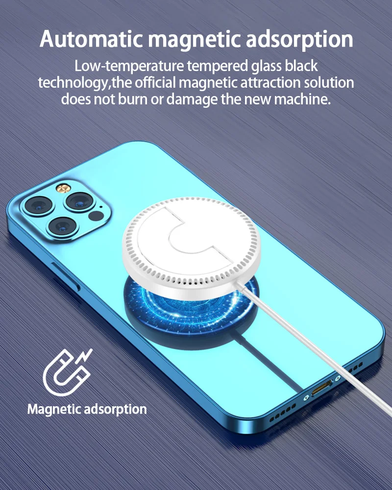 Беспроводное зарядное устройство 15 Вт для IPhone 12/12 Mini/12 Pro/12 Pro Max 45 ° | Мобильные