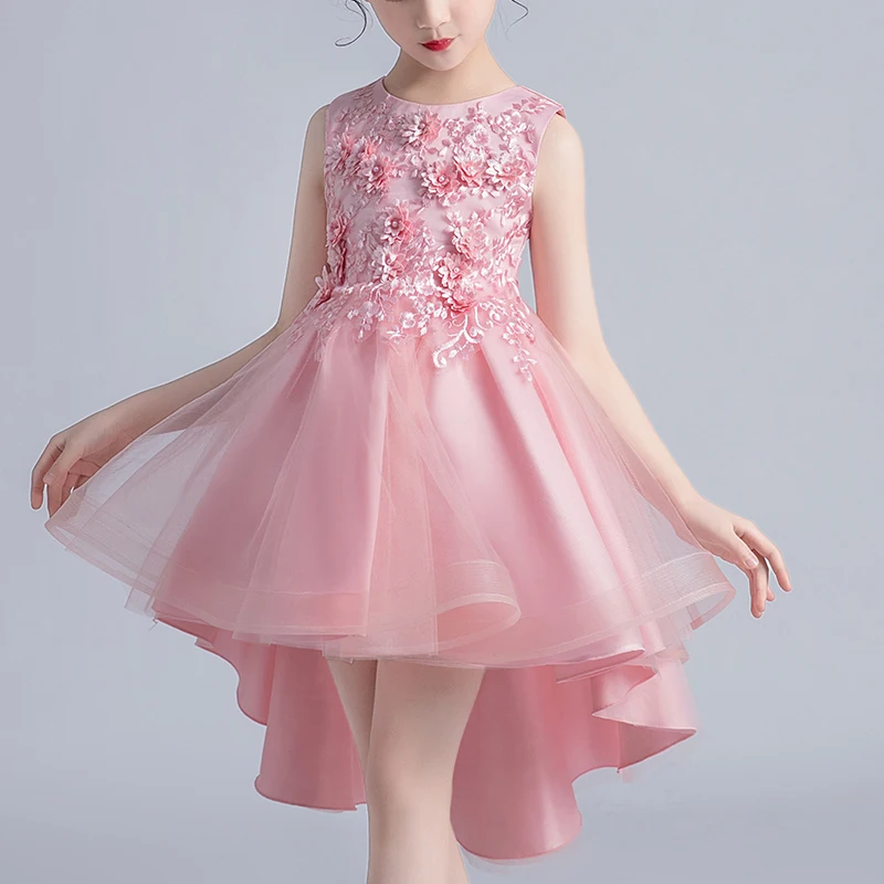 Новинка Дизайнерская одежда для детей Платье от 4 до 12 лет с вышивкой девочек