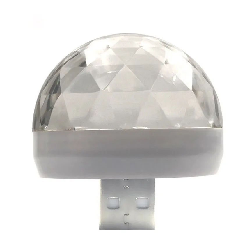 Mini 5W USB LED Party Lights Crystal Magic Ball Home Decorations Colorful Stage Disco Light Mobile Phone PC Power | Освещение