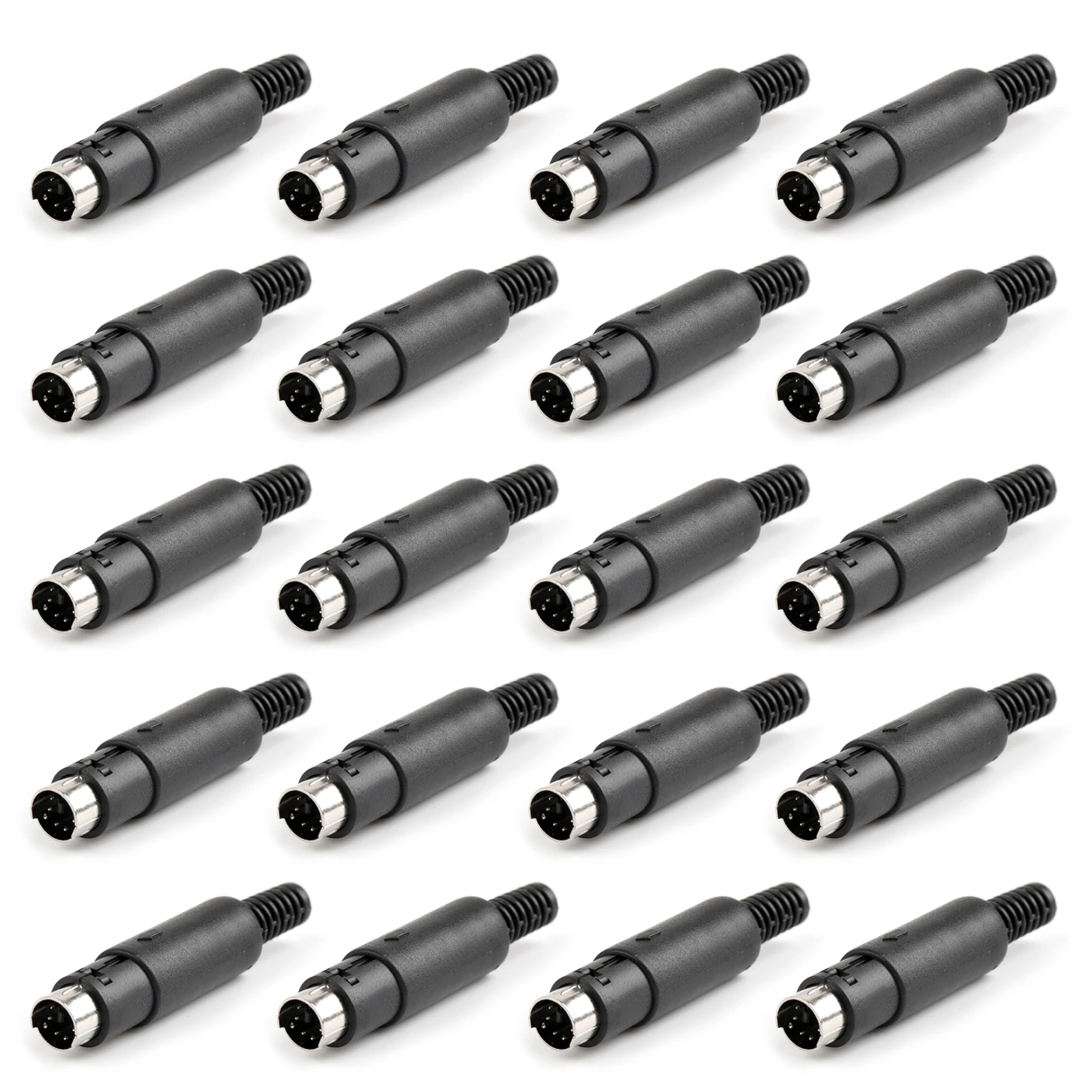Artudatech 4 шт/20 шт 6Pin Mini DIN штекер разъем пластиковый адаптер рукоятки для