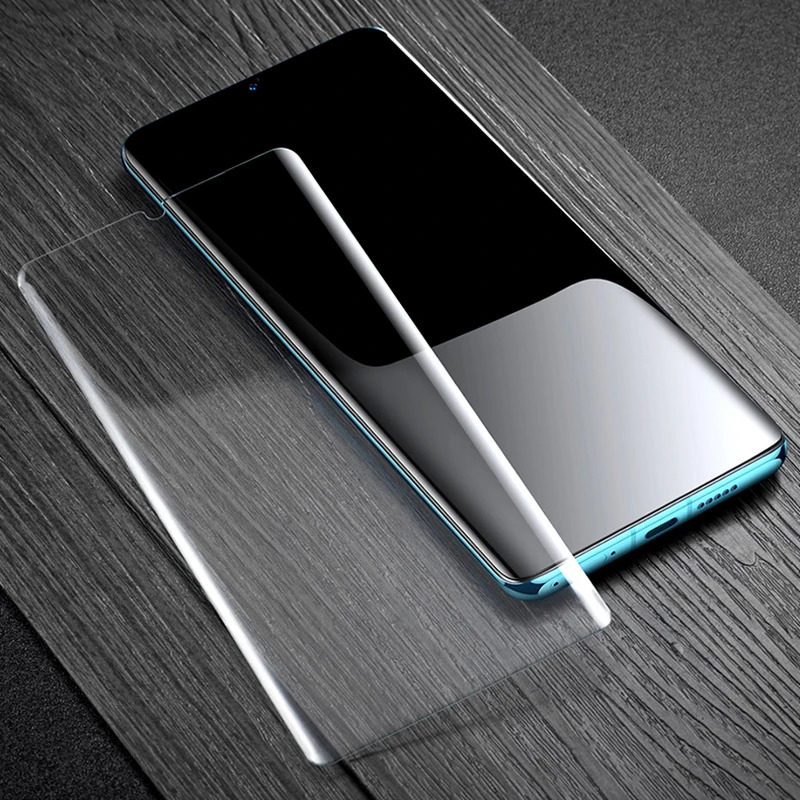BoeYink UV Tempered Glass For Huawei P30 P20 Pro Lite 100D Full Liquid Glue Screen Protector Mate 20 30 | Мобильные телефоны и