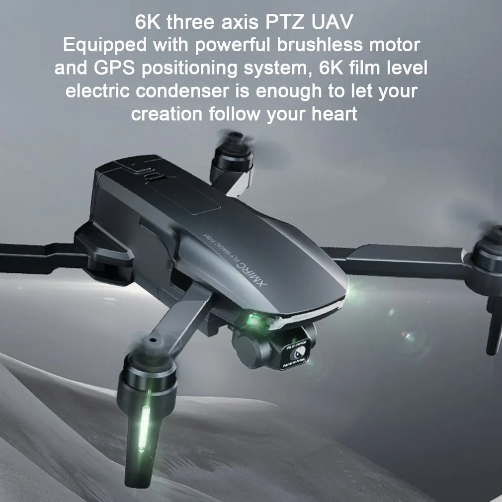 

BM9 Dual Camera Three Axis PTZ 5g WiFi Optical Flow GPS Positioning Remote Control Folding 6K High Definition Aerial UAV