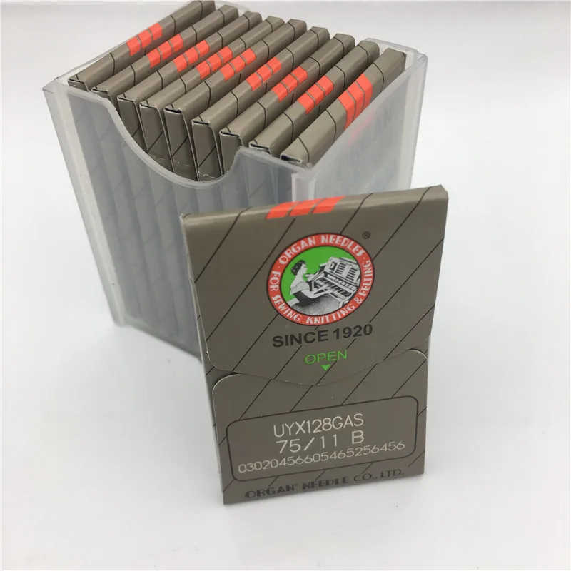 UYX128GAS(75-11B) 10 шт./лот высокое качество иглы organ DBX1 DCX1 DPX5 UYX128GAS для промышленные прямострочные швейных машин Singer, juki brother - Цвет: UYX128GAS(75-11B)