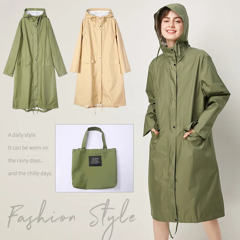 Плащ-пончо Женский длинный на молнии | Дом и сад