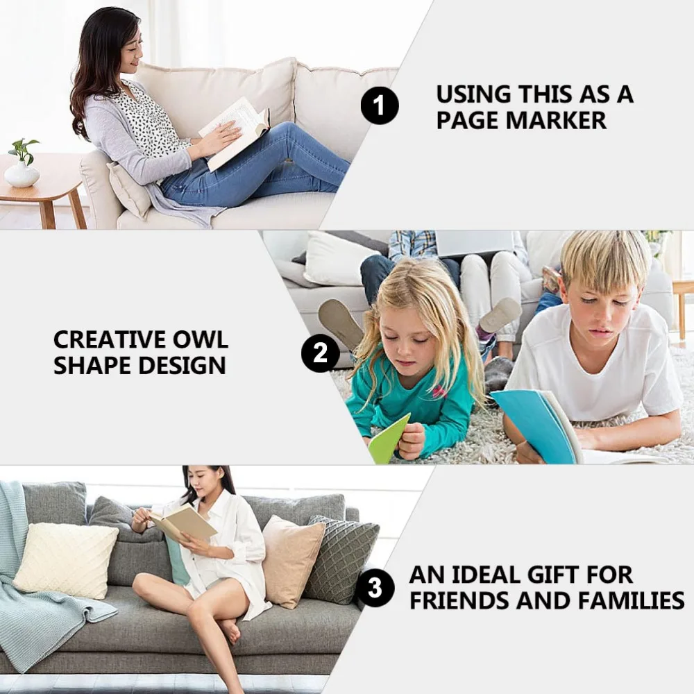 

20pcs Unique Bookmarks Adorable Owl Shape Bookmarks Delicate Gift Bookmarks