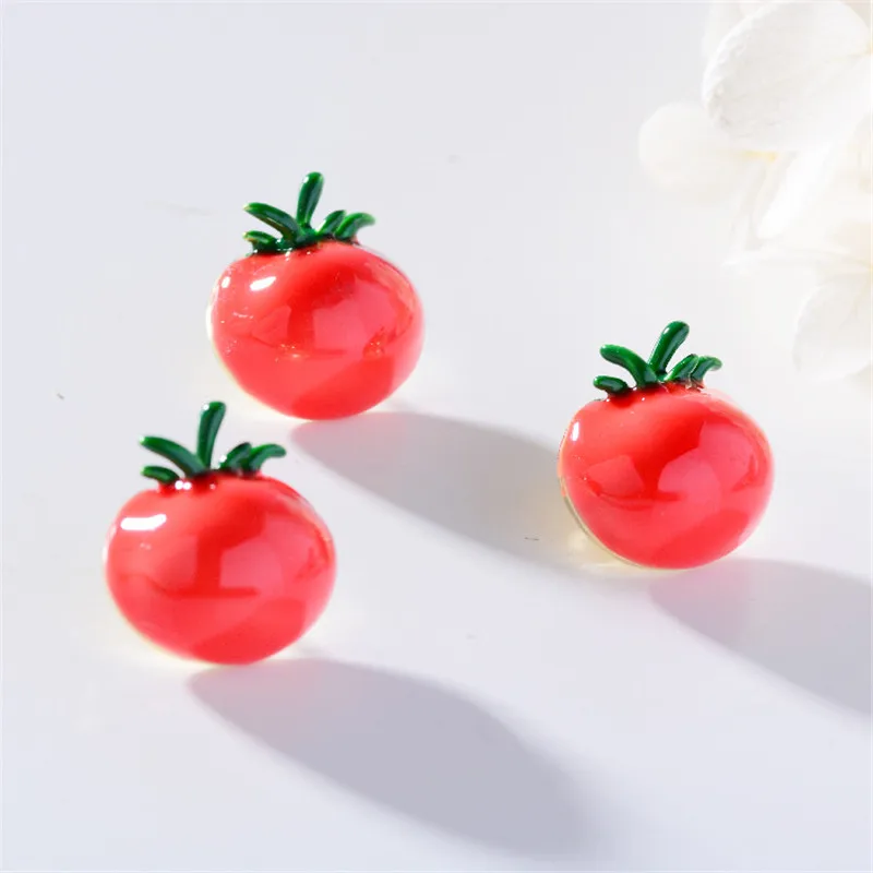 

Cute Red Tomato Brooch For Women Small Collar Pin Clothes Hat Accessories Enamel Bag Badge Pins Shirt Broche Kids Gifts Jewelry