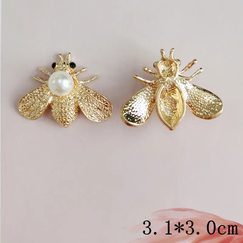 5 шт./лот стразы насекомые пуговицы пчела пряжки значок брошь булавки кнопки для