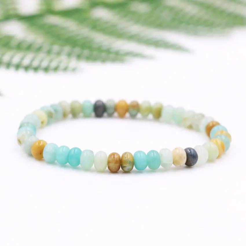 Новое поступление женский Браслет Амазонит Abacus браслеты из натурального камня