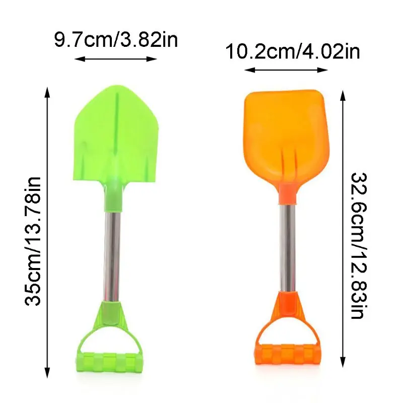 

2pcs/set Children Summer Beach Toy Kids Outdoor Digging Sand Shovel Play Sand Tool Playing Snow Shovels Play House Toys