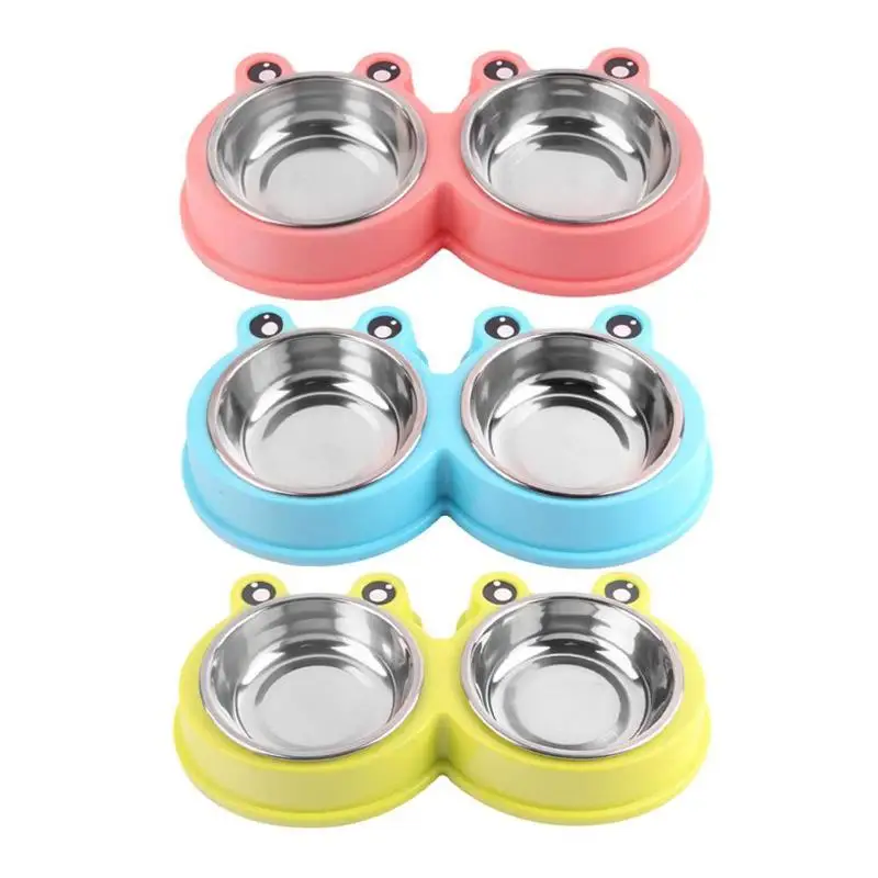 Нержавеющая сталь двойной домашних животных миска для собак и кошек
