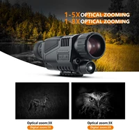 12mp hunting night vision google monocular infrared digital 5x40 200m range wildlife monocular night vision