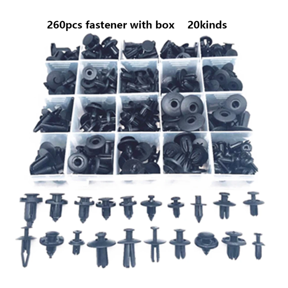 260 шт. разнообразные крепежные зажимы для бампера|Клипсы и авто| |