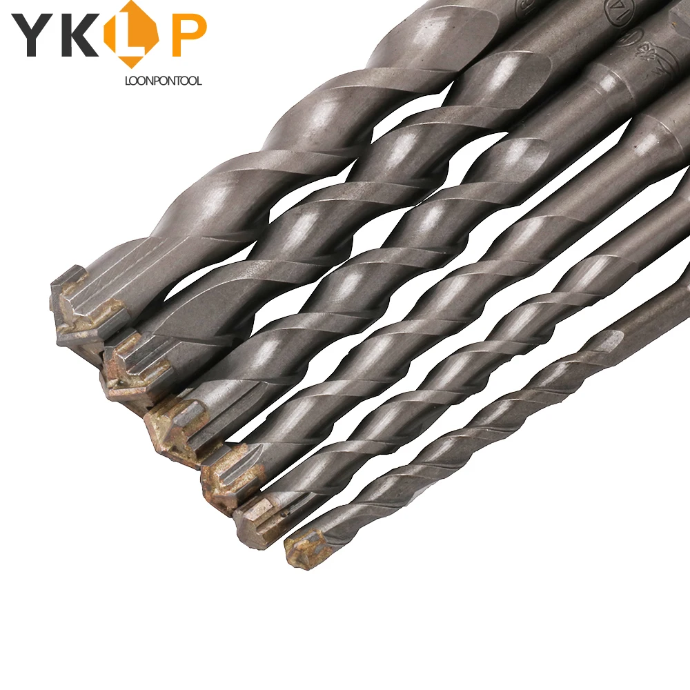 

150mm Rotary Hammer Drill Bit Set Square Shank for Concrete Wall 6mm~16mm 6Pcs