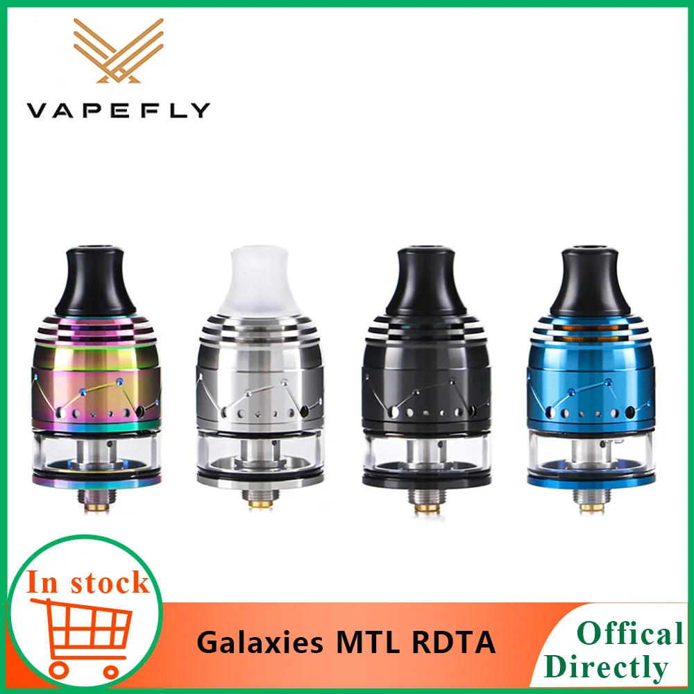 Оригинальная Vapefly Galaxies MTL Squonk RDTA с хлопком пожарным болтом емкость 2 мл 22 мм
