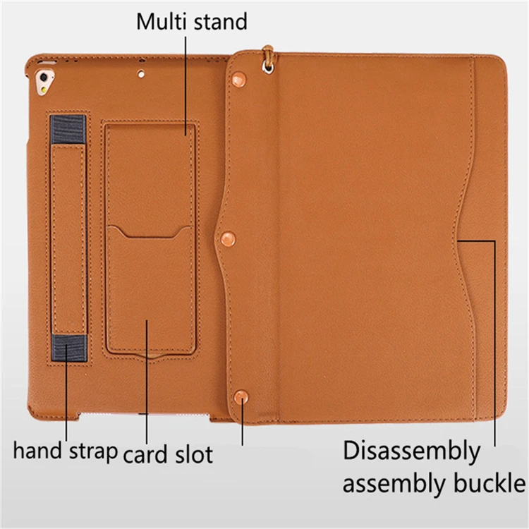 Multi for iPad case 9.7 leather tablet case 5th 6th generation funda for iPad 5 6 Cover for iPad air 2 1 with hand strap