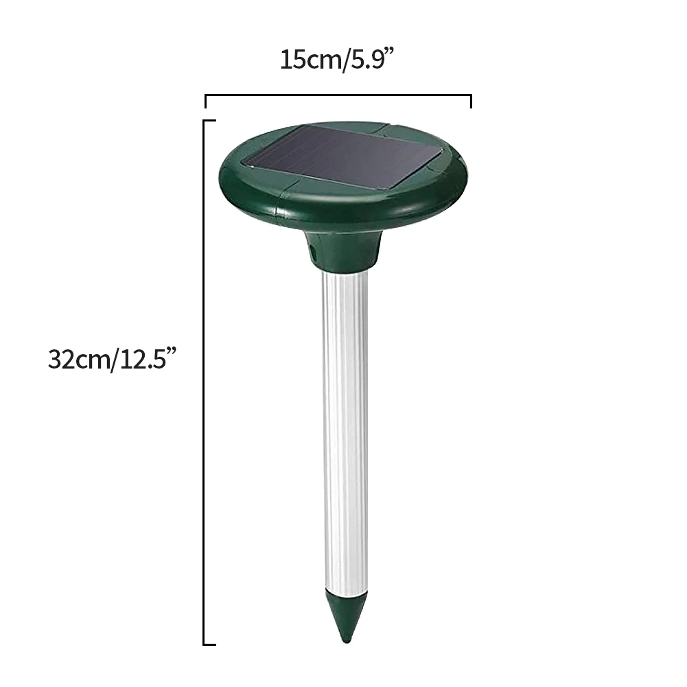 

Solar Ultrasonic Mosquito Repeller Cockroach Spider Killer Pest Reject Anti Insect Fly Mole Rat Mouse Rodents Snake Repellent