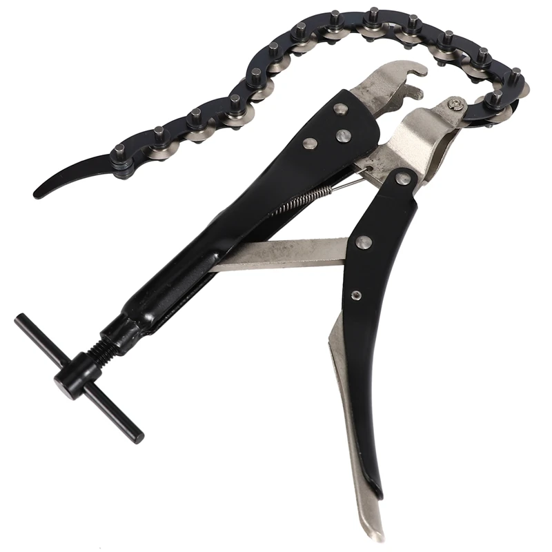 

Chain Exhaust Tube Pipe Cutter Multi Wheel Blade Tail Pipe Cutter Chain Cutter Automotive Exhaust and Tailpipe Chain Cutter Tool