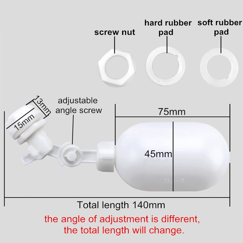 Пластиковый автоматический регулирующий клапан для аквариума регулируемый