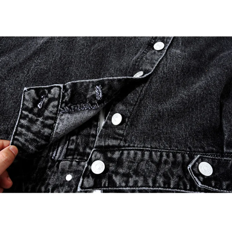 Куртка женская потертая из денима винтажная уличная одежда свободная короткая