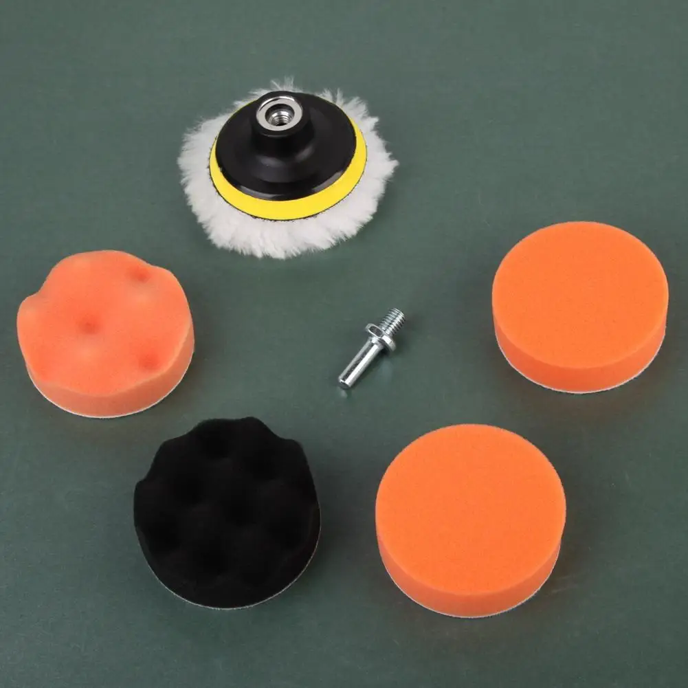 

7 Pcs 3 inch Buffing Pad Auto Car Polishing Wheel Kit Buffer + M14 Drill Adapter M04 Dropship Wheel Buffer With Drill Adapter