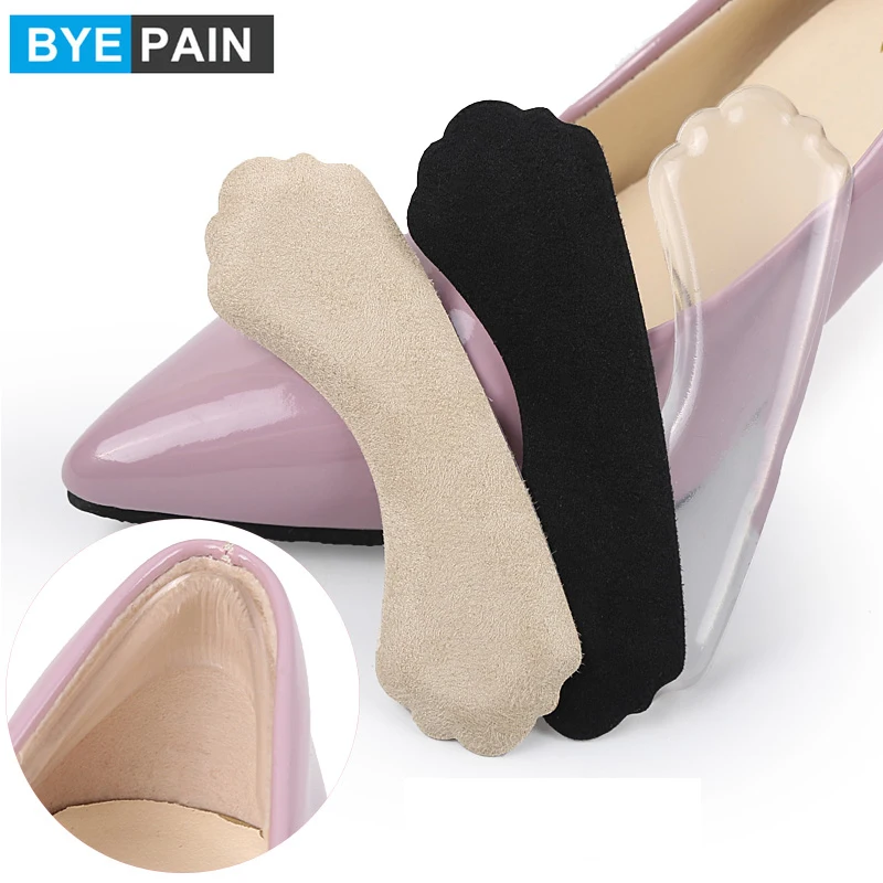 1 пара подушечек для пятки BYEPAIN замшевые кожаные подушечки задней части накладки
