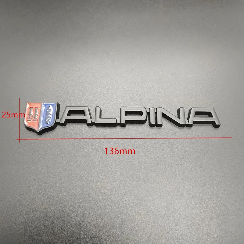 Автомобильный Стайлинг 3D металлическая эмблема ALPINA Grill на решетку багажника