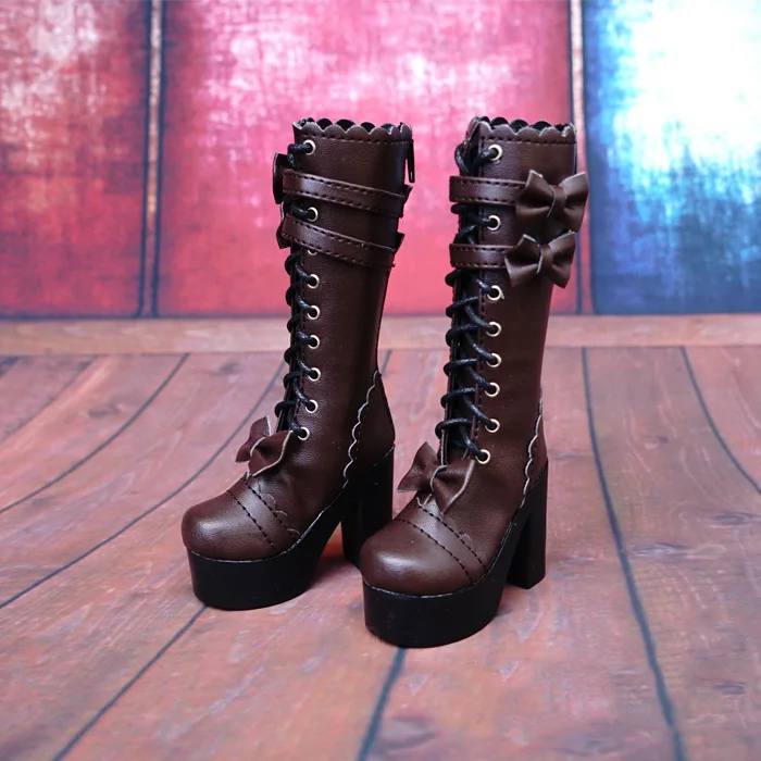 Кожаные туфли на высоком каблуке BJD в масштабе 1/4 1/3 для аксессуаров кукол MSD SD13