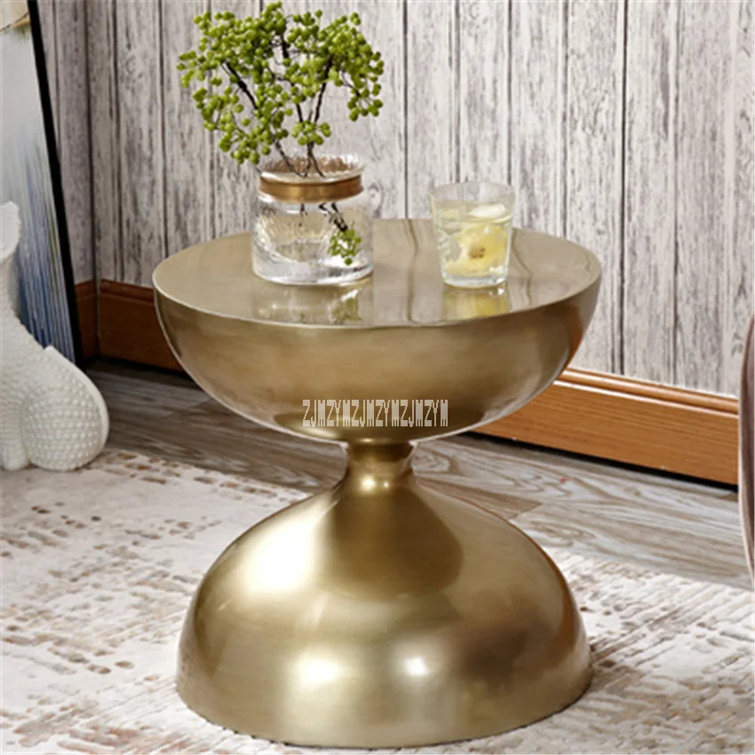

SMF-13205 Hourglass Stylish Side Table Retro Round Mini Removable Sofa Corner Table Nordic Stylish Household Small Tea Table