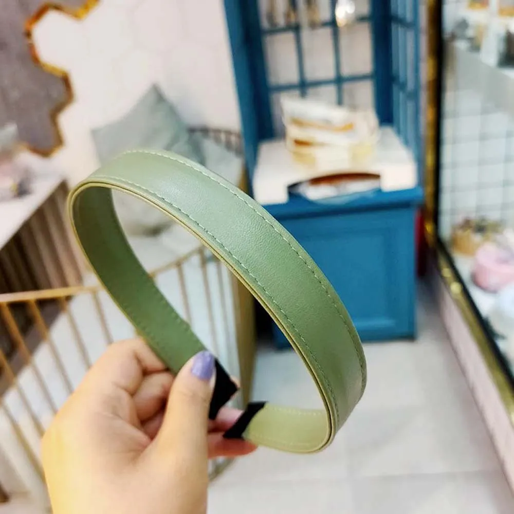 

Korean Style Chic Hair Hoop PU Leather Hair Hoop Hairband Wash Face Pressure Fashion Headwear Headband Hair Accessories