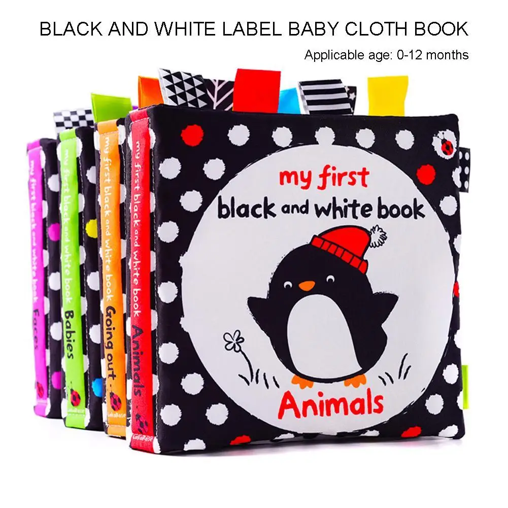 

Animal Car Baby Cloth Rustling Book with BB Device Tag Visual Developmental Toy Soft Cloth Learning Cognize Book Kids Quiet Book