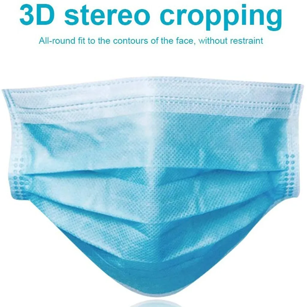 

40pcs mascherine Disposable mask 3 Layers Non-woven maseczka ochronna protection face mascara proteo mouth mask In stock