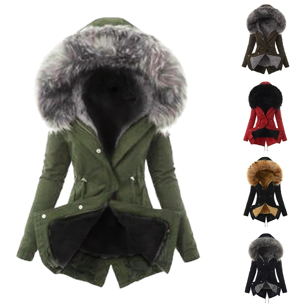 2019 женские толстовки парки зимнее теплое пальто приталенные куртки плюшевая