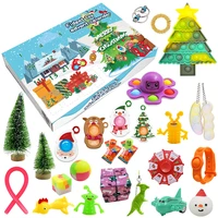 24 days advent calendar toys set push bubble stress sensory toys relief anti stress simple antistress hand game
