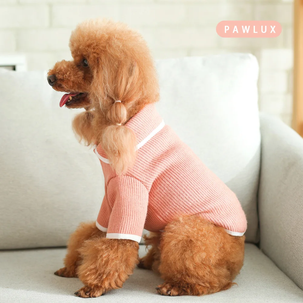 2021 Autumn and Winter Newest Korean Fashion Dog Multi Colors Knitted Sweater for Cat Base Coat Pet Cardigan Dogs Clothes | Дом и сад