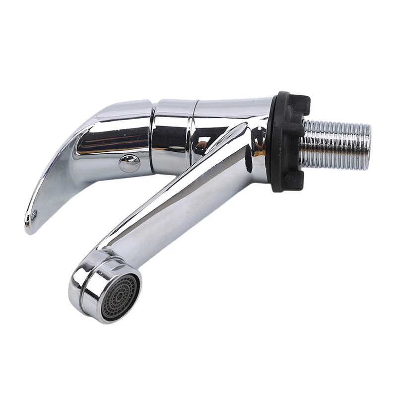 

High Quality Chrome Deck Mount Bathroom Basin Faucets Single Handle Single Hole Bath Tap Cold Water Tap