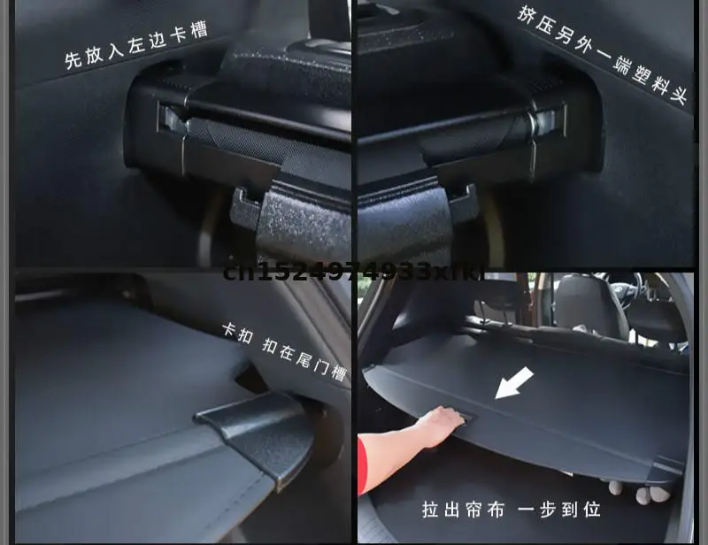 

For Renault Kadjar 2016-2020 dedicated trunk cover material curtain rear curtain retractable space Car styling accessories