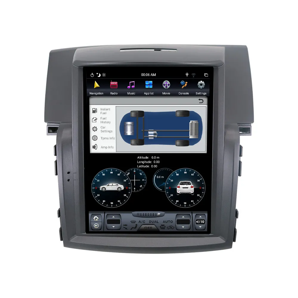 Автомобильный мультимедийный проигрыватель Tesla Style Android 8 1 gps-навигация DVD для